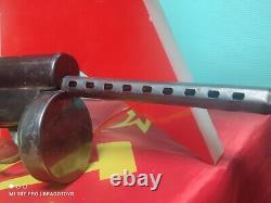 Vintage Machine Gun'shpagin' Tin Toy Plastic Rifle Soviet Cccp Era Bulgaria