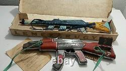 Vintage Machine Gun'shpagin' Tin Toy Plastic Rifle Soviet Cccp Era Bulgaria