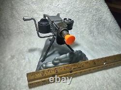 Vintage Machine Toy Cap Gun With Base. Fully Functional! Unique And Rare
