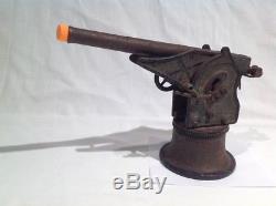 Vintage Marklin Toy Coastal Artillery Cannon Gun, 1909-1939 Cast Iron & Brass