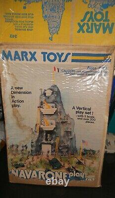 Vintage Marx Guns of Navarone Playset Boxed withAccessories
