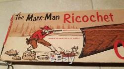 Vintage Marx Shooting Rifle Ricochet Carbine Child's Toy Gun EXCELLENT with Box