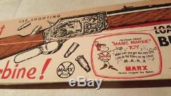 Vintage Marx Shooting Rifle Ricochet Carbine Child's Toy Gun EXCELLENT with Box
