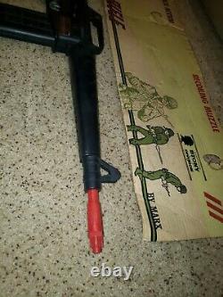 Vintage Marx Toy Gun Assault Rifle Pull Back Action Recoiling MuzZle Stony box