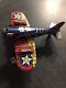 Vintage Marx Toy Tin Us Army Ww2 Fighter Plane With Sparking Guns