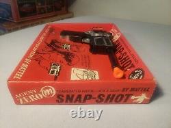 Vintage Mattel AGENT ZERO M SNAP-SHOT Camera Cap Pistol Spy Camera Gun NOS 1964