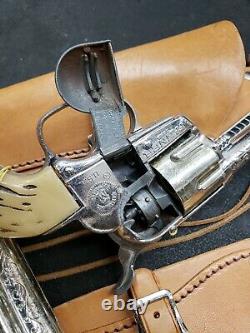 Vintage Mattel Fanner 50 Double Cap Gun Set with THREE PISTOLS & Bullets