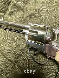 Vintage Mattel Fanner Shootin Shell Cap Gun and Knife with Holster