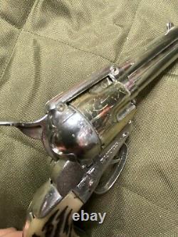 Vintage Mattel Fanner Shootin Shell Cap Gun and Knife with Holster