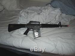 Vintage Mattel M-16 Automatic Rifle toy machine gun, Works Great! FUNCTIONING
