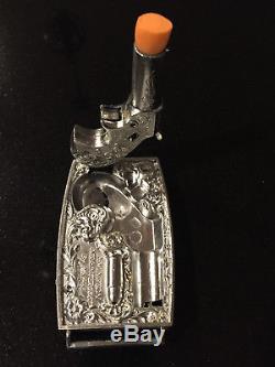 Vintage Mattel Shootin-Shell Buckle Derringer Cap Gun Mint in Box