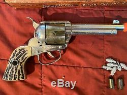 Vintage Mattel Shootin Shell Fanner Cap Gun With Original Box
