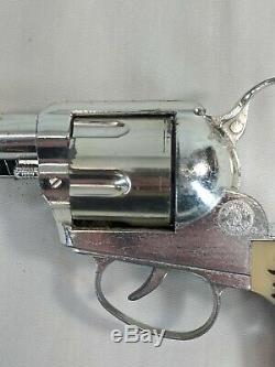 Vintage Mattel Shootin Shell Fanner Toy Cap Gun 6 Shooter Working Used