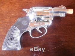 Vintage Mattel Shootin Shell Snub-Nose. 38 Toy Cap Gun Complete SET