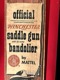 Vintage Mattel WINCHESTER SADDLE GUN and BANDOLIER NOS