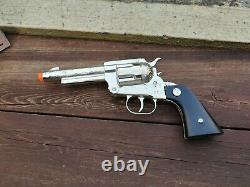 Vintage Mexican Die-cast Toy Gun Official Gun Toy Wyatt Earp New In Ob Mexico