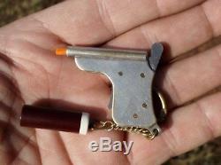 Vintage Miniature Keychain Pinfire Pistol CAP GUN GERMANY