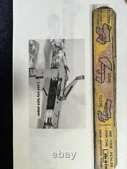 Vintage Mustang Paper Cracker Toy Machine Gun In Original Box