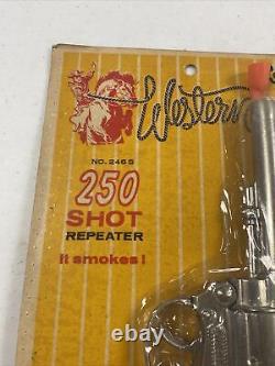 Vintage NEW Hubley #246 Western 250 Shot Repeater Cap Gun SEALED