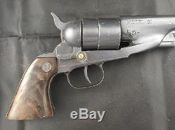 Vintage NICHOLS Stallion Model 61 Toy Cap Gun with Civil War CSA USA Belt HOLSTER