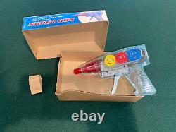Vintage NOS NIB Taiyo Friction Powered Toy Super Gun Deadstock Original Box G-65