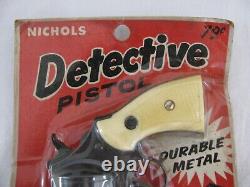 Vintage Nichols 250 Diecast Toy Cap Gun Detective Pistol #20-79 Sealed NOS