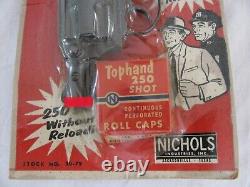 Vintage Nichols 250 Diecast Toy Cap Gun Detective Pistol #20-79 Sealed NOS