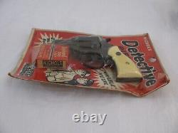 Vintage Nichols 250 Diecast Toy Cap Gun Detective Pistol #20-79 Sealed NOS