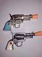 Vintage Nichols Pinto Toy Cap Gun With Blue / Turquoise Grips Lot Of 2