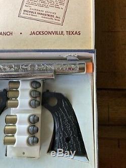 Vintage Nichols Ranch Stallion 45 Mark II Toy Cap Gun with Box & Accessories