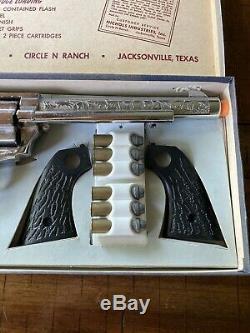 Vintage Nichols Ranch Stallion 45 Mark II Toy Cap Gun with Box & Accessories