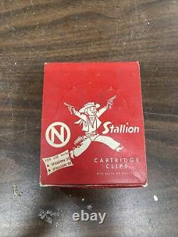 Vintage Nichols Stallion 32/38 Display Box Cartridge Clips/Cap gun bullets Full