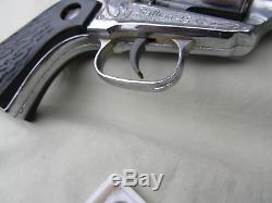Vintage Nichols Stallion 45 Cap Gun with 6 Bullets & Additional Handle Grips