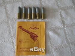 Vintage Nichols Stallion 45 Mark 2 Six Shooter Toy Cap Gun W Org Box & Grips
