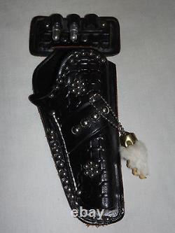 Vintage Old Child Cowboy Western Lucky Chap Rabbit's Foot Leco Us Gun Holster