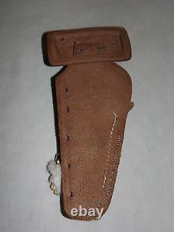 Vintage Old Child Cowboy Western Lucky Chap Rabbit's Foot Leco Us Gun Holster