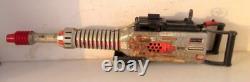 Vintage Old Rare Battery Operated T N Mark Litho War Machine Gun Tin Toy Japan