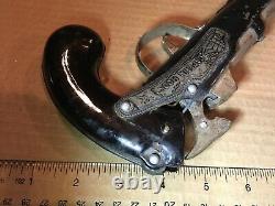 Vintage Old Rare Fine Condition Captain Hook Cork Gun Tin Toy Japan used