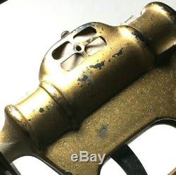 Vintage Original Gold Buck Rogers Space toy Atomic Pistol Gun full size prop