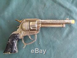 Vintage Original Gold Leslie Roy Rogers Cap Gun Unfired
