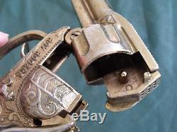 Vintage Original Gold Leslie Roy Rogers Cap Gun Unfired