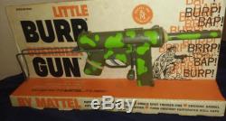 Vintage Original Mattel Little Burp Guerrilla Toy Gun With Box Rare
