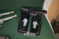 Vintage Paladin Double Guns and Holster Set with Have Gun Will Travel Cards