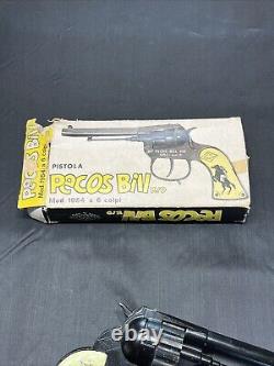 Vintage Pecos Bill Kid Mondial Cap Gun With Original Box Mod. 1954 Nice