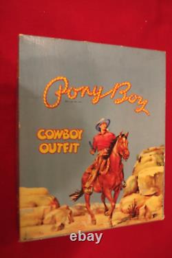 Vintage Ponyboy Cowboy Guns Never Fired & Holster Set Never Worn Original Box Mt