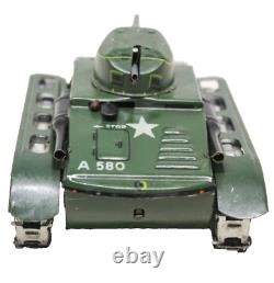 Vintage Pre-War Arnold Medium Clockwork Tank with Main Gun & Machine Gun
