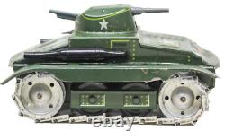 Vintage Pre-War Arnold Medium Clockwork Tank with Main Gun & Machine Gun