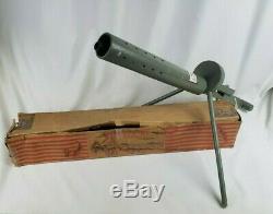 Vintage RARE 1940's WWII KRAK-A-JAP New Enterprises WOOD Machine Gun TOY with BOX