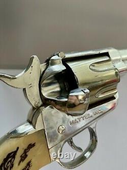 Vintage RARE Mattel Shootin Shell 45 Single Action Cap Gun