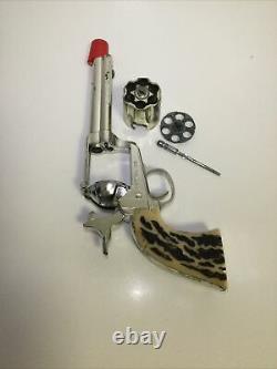 Vintage RARE Mattel Shootin Shell 45 Single Action Cap Gun AS IS